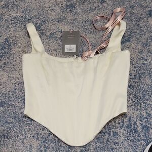 House of CB Cream Corset Top